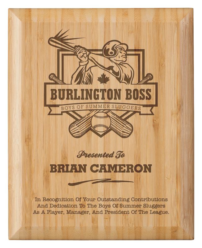 Custom Bamboo Perpetual Recognition Plaque suppliers